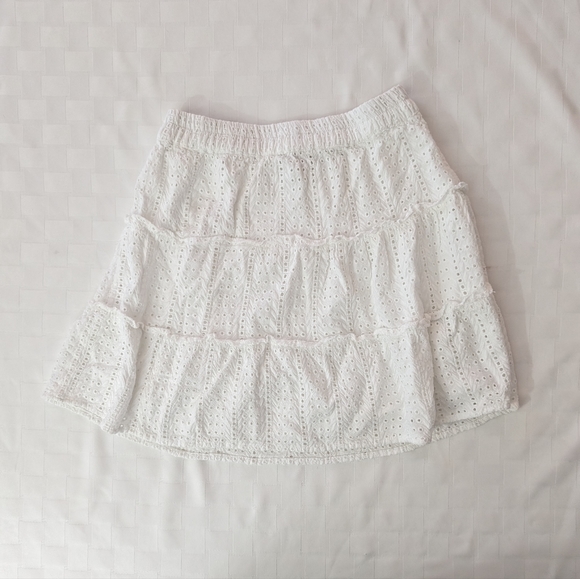 Sim & Sam | Skirts | Sim Sam Ruffled Eyelet Skirt | Poshmark